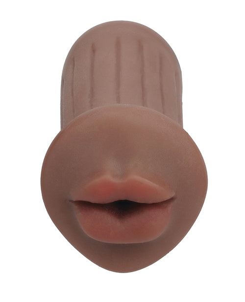 Shots Xkin RAW The Grip Small Masturbator - Brown by Xkin