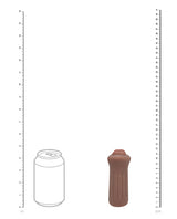 Shots Xkin RAW The Grip Small Masturbator - Brown by Xkin