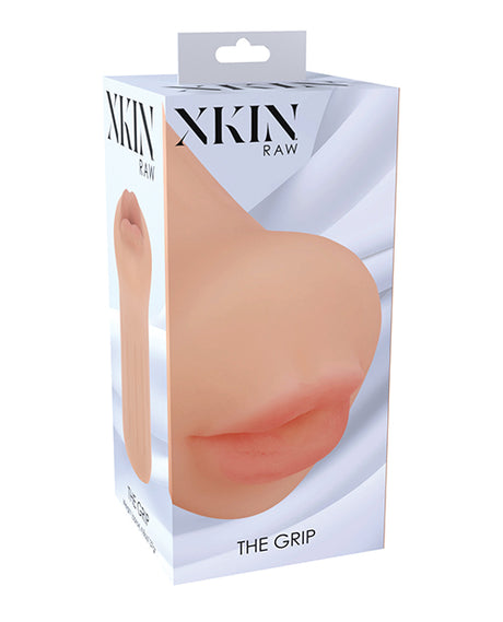 Shots Xkin RAW The Grip Small Masturbator - Flesh by Xkin