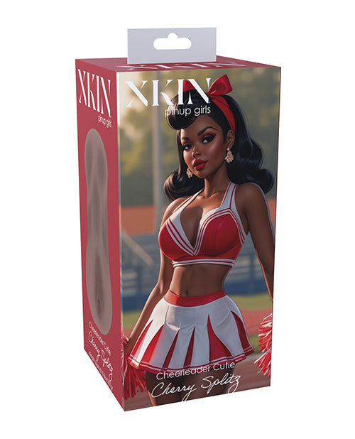 Shots Xkin Pinup Cherry Splitz Large Masturbator - Brown by Xkin