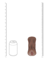 Shots Xkin Pinup Cherry Splitz Large Masturbator - Brown by Xkin