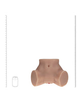 Shots Xkin Valentina Vellure Dual Entry Masturbator - Tan - 9.3 lbs. by Xkin