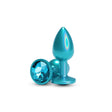 nsnovelties Rear Assets Small Iridescent Teal Anal Plug - NSN-0968-07