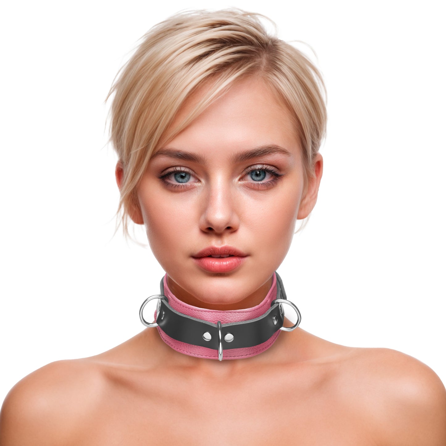 Strict Leather Deluxe Locking Collar - and Black by Strict Leather