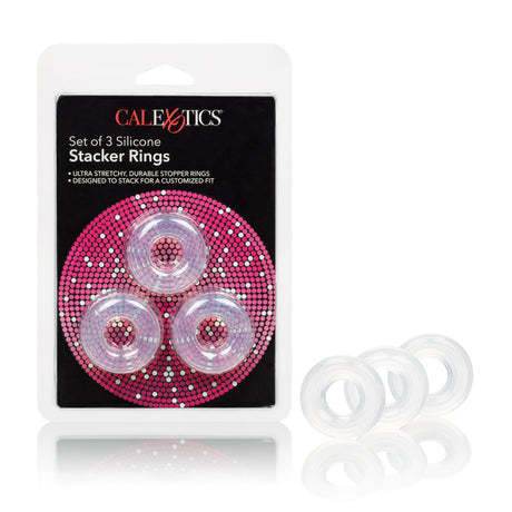 CalExotics Set of 3 Silicone Stacker Rings - SE1434802