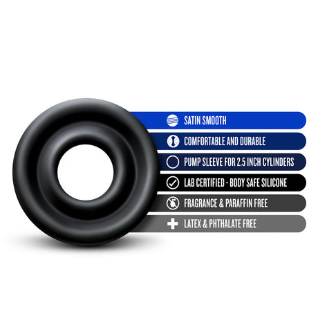 Blush Performance Silicone Pump Sleeve — Large, Black - BL-010255