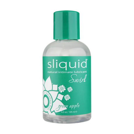 Sliquid Naturals Swirl Green Apple Water-Based Lubricant, 4.2 oz - SLIQ007
