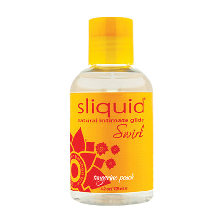 Sliquid Naturals Swirl Tangerine Peach Water-Based Lubricant, 4.2 oz - SLIQ022