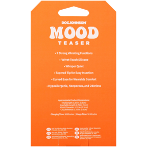 Doc Johnson Mood Teaser Vibrating Micro Plug — Mint, 2.75 in - DJ1473-03-BX