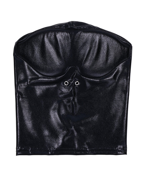 Edge Blackout Hood — Full-Coverage Bondage Hood, Black