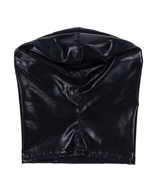 Edge Blackout Hood — Full-Coverage Bondage Hood, Black