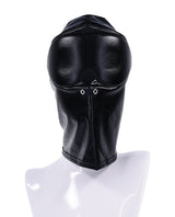 Edge Blackout Hood — Full-Coverage Bondage Hood, Black