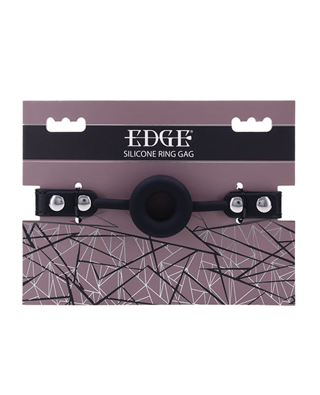 Edge Silicone Ring Gag - Black by Edge