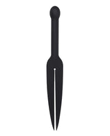 Edge Silicone Tawse — Dual-Tail Impact Strap, Black