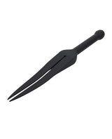 Edge Silicone Tawse — Dual-Tail Impact Strap, Black