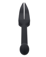 Edge Silicone Tawse — Dual-Tail Impact Strap, Black