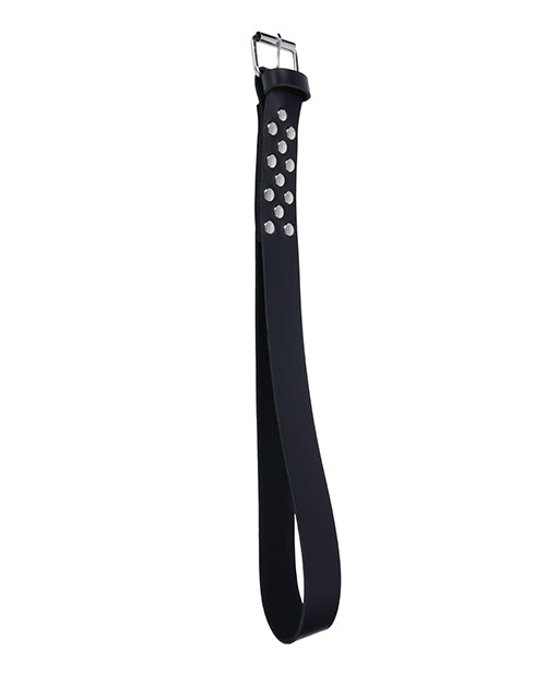 Edge Real Leather Belt Spanker - Black