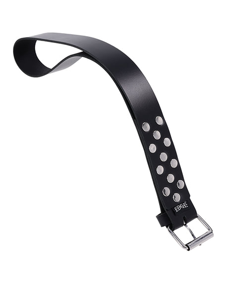 Edge Real Leather Belt Spanker - Black
