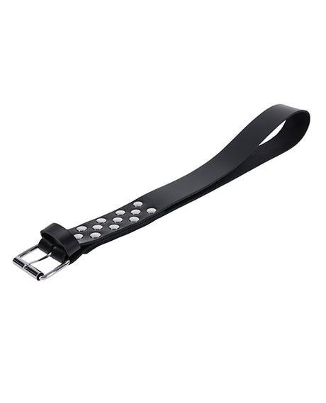 Edge Real Leather Belt Spanker - Black