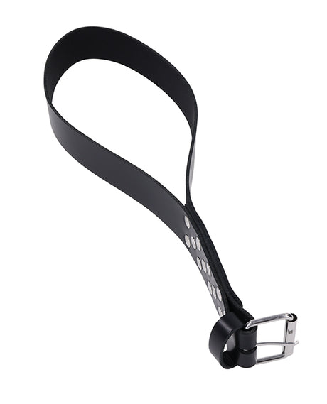Edge Real Leather Belt Spanker - Black
