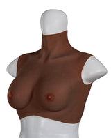 XX-Dreamtoys Ultra Realistic B-Cup Breast Form, Small (Black, Silicone)