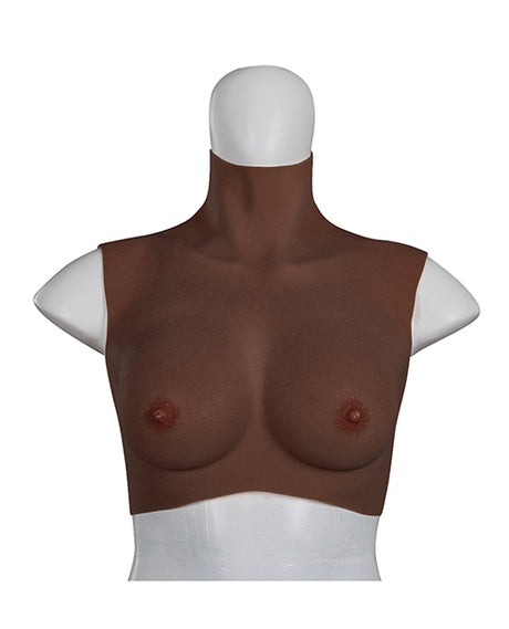 XX-Dreamtoys Ultra Realistic B-Cup Breast Form, Small (Black, Silicone)