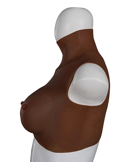 XX-Dreamtoys Ultra Realistic D-Cup Silicone Breast Form (M) - Black