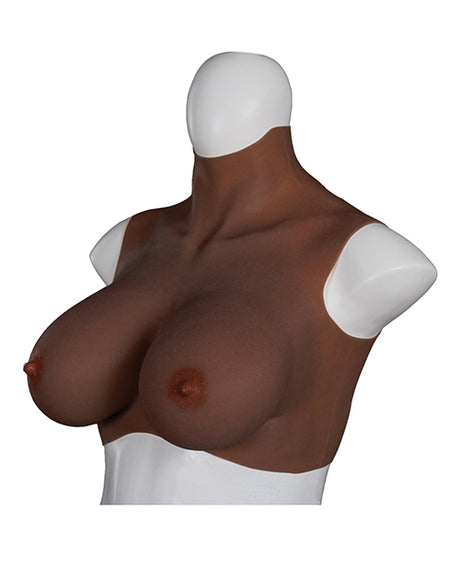 XX-DREAMTOYS Ultra Realistic E Cup Breast Form Large - Black by XX-Dreamtoys