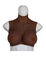 XX-Dreamtoys Ultra Realistic Silicone E-Cup Breast Form — Large, Black