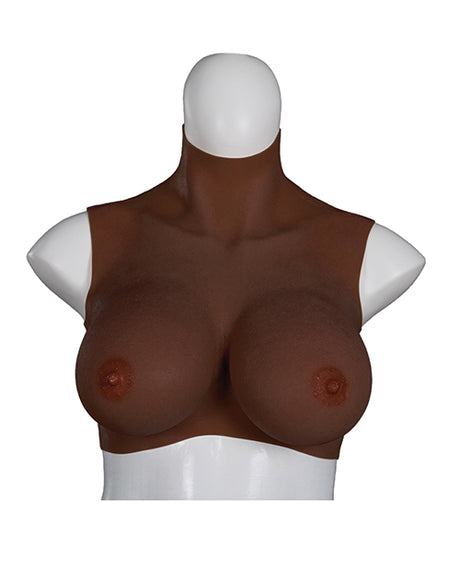 XX-Dreamtoys Ultra Realistic Silicone E-Cup Breast Form — Large, Black
