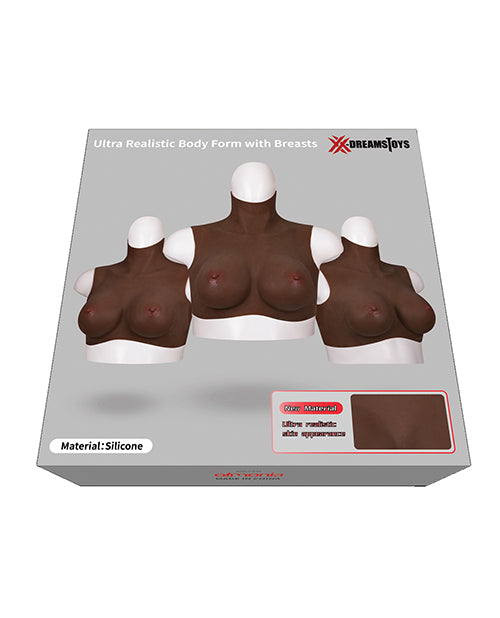 XX-DREAMTOYS Ultra Realistic H Cup Breast Form Extra Large - Black by XX-Dreamtoys