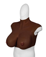 XX-DREAMTOYS Ultra Realistic H Cup Breast Form Extra Large - Black by XX-Dreamtoys