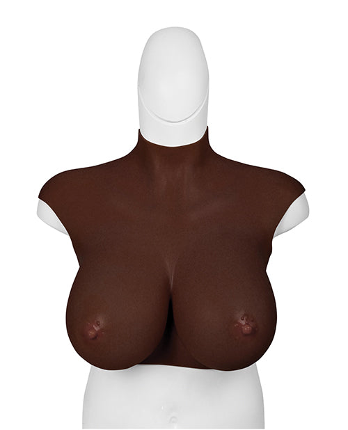 XX-DREAMTOYS Ultra Realistic H Cup Breast Form Extra Large - Black by XX-Dreamtoys
