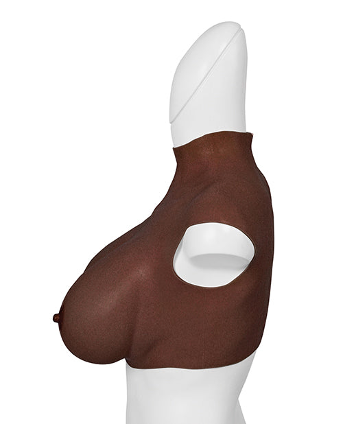 XX-DREAMTOYS Ultra Realistic H Cup Breast Form Extra Large - Black by XX-Dreamtoys