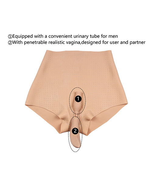 XX-Dreamtoys Realistic Vagina Form — Small, Ivory (Silicone)
