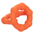 CalExotics Alpha Liquid Silicone All Star Cock Ring, Orange - SE1492402