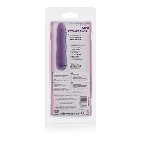 CalExotics First Time Mini Power Swirl Mini Vibrator - Purple - SE0004162