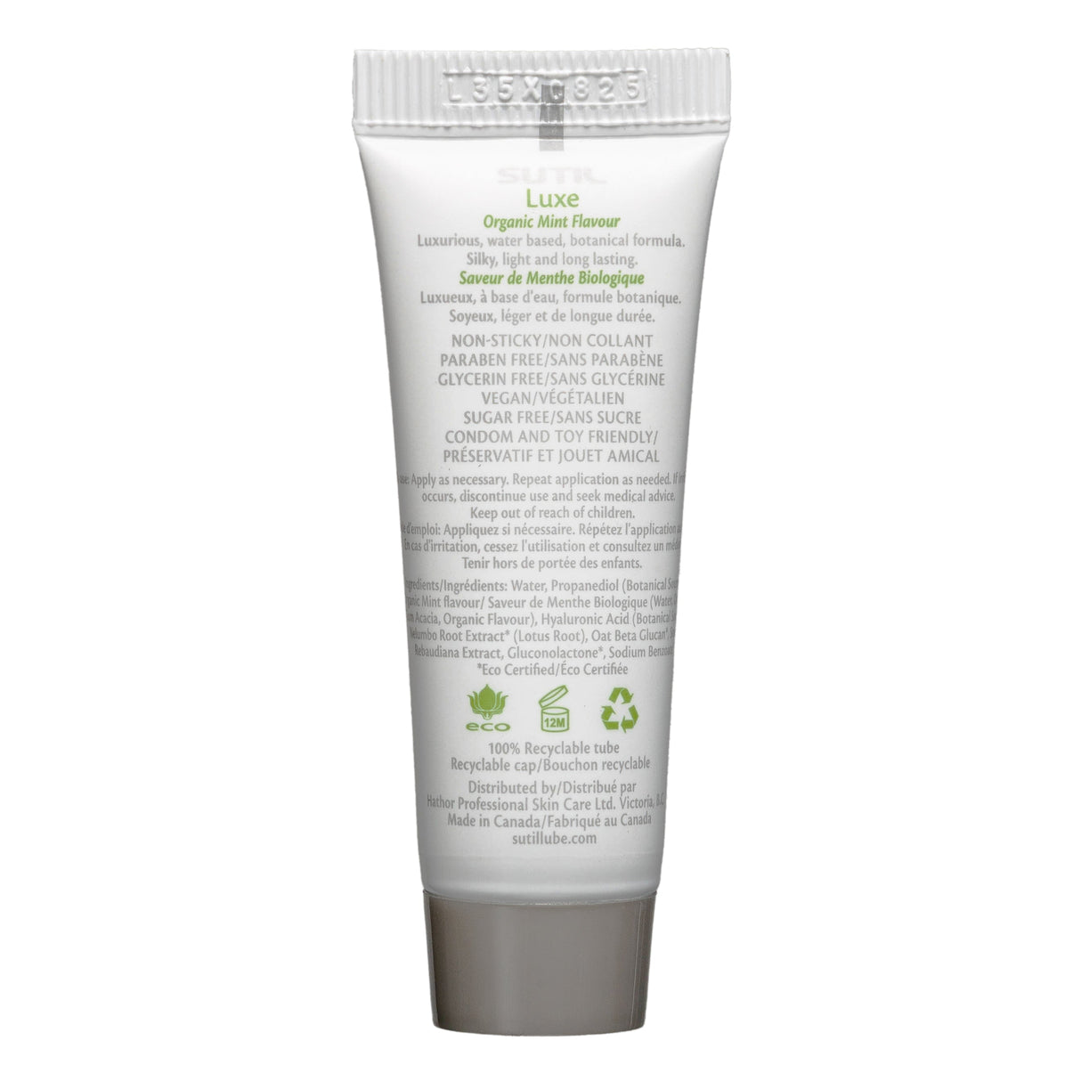 Sutil Mint Water-Based Personal Lubricant, 10 ml - S4010