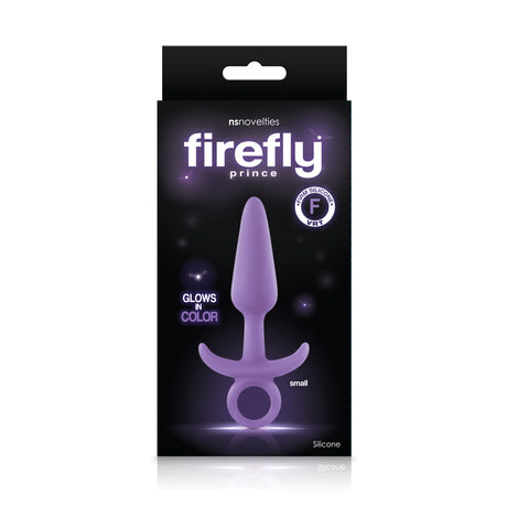nsnovelties Firefly Prince Small Glow-in-the-Dark Anal Plug — Purple - NSN0476-15