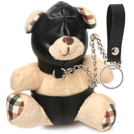 XR Brands Hooded Teddy Bear Keychain, Light Peach — 4.2 in - MS-AH119