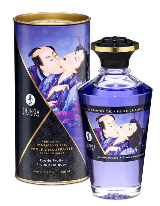 Shunga Aphrodisiac Warming Oil — Exotic Fruits, 100 mL - SHU2202