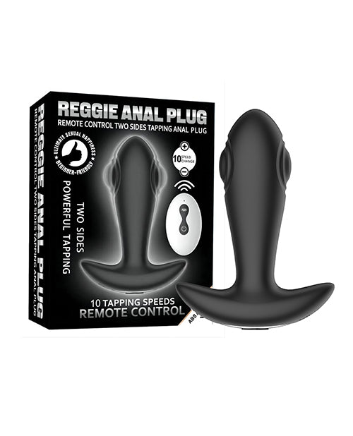 Reggie Tapping Anal Plug - Black by Secwell