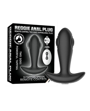 Reggie Tapping Anal Plug - Black by Secwell