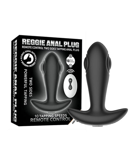 Reggie Tapping Anal Plug - Black by Secwell