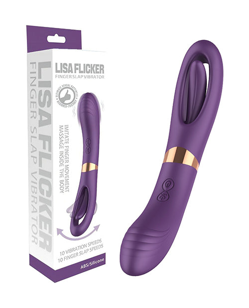 Lisa Flicking G-Spot Vibrator - Purple by Secwell