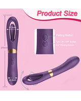 Lisa Flicking G-Spot Vibrator - Purple by Secwell