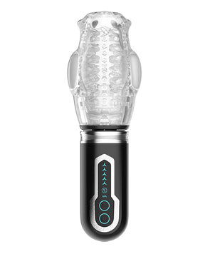 Thrusting, Rotating & Vibrating Oral Sex Masturbator - Black by Secwell