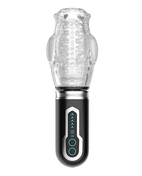Thrusting, Rotating & Vibrating Oral Sex Masturbator - Black by Secwell