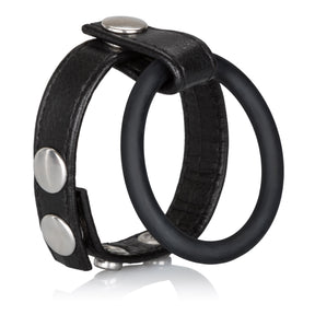 CalExotics Large Leather Ball Spreader – Adjustable Strap & Ring - SE1412023