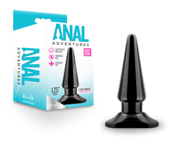 Anal Adventures - Easy Plug - Black by Blush